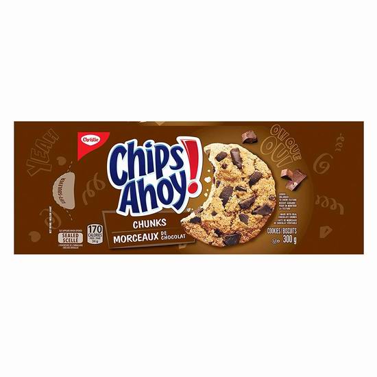  Chips Ahoy! 趣多多 Chunks 巧克力味曲奇饼干（300克）1.99加元！2款可选！