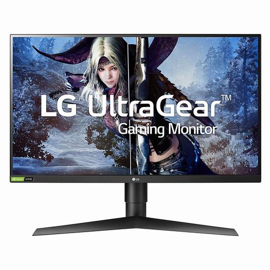 历史新低！LG 27GL83A-B 27英寸 2K IPS 144Hz 电竞显示器6折 299.99加元包邮！通吃A/N平台！