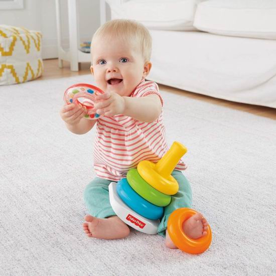  Fisher-Price 费雪 套彩虹圈圈塔6.3折 6.97加元！
