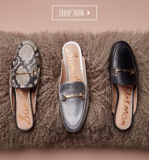  佟丽娅同款！Sam Edelman Linnie穆勒鞋 7.5折 120加元+包邮！4色可选！
