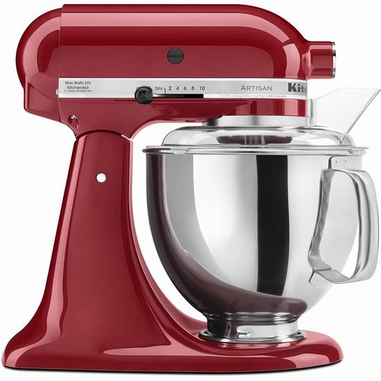  KitchenAid 厨宝 KSM150PS Artisan 名厨系列5夸脱多功能厨师机6.9折 329.98加元包邮！多色可选！