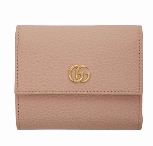  Gucci 小号粉色双GG Marmont 折叠钱包 460加元，原价 607加元，包邮