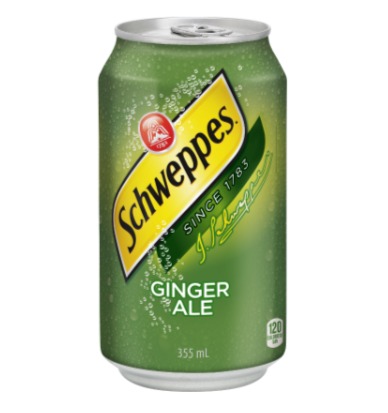  Schweppes 不含咖啡因 生姜啤酒 355毫升×12罐 4.97加元，原价 8.49加元