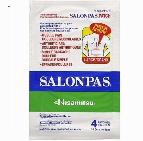  SalonPas外用止痛贴 大号4张 3.8加元