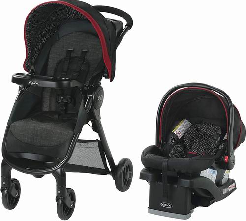  历史新低！Graco FastAction SE提篮式安全座椅+儿童推车旅行套装 249.97加元包邮！