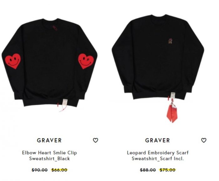 Graver 小花、笑脸、爱心笑脸卫衣 4折起+额外9折+包关税！ 太好穿了 穿上就不想脱掉