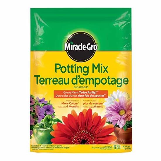  Miracle-Gro Potting Mix 花盆土8.8升  5.98加元