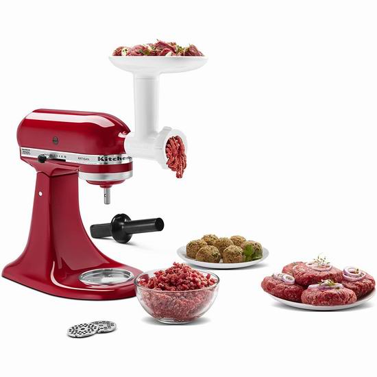  KitchenAid KSMFGA 厨师机专用 绞肉/灌肠通用配件 53.99加元（原价 84.99加元） ！绞肉灌肠神器！