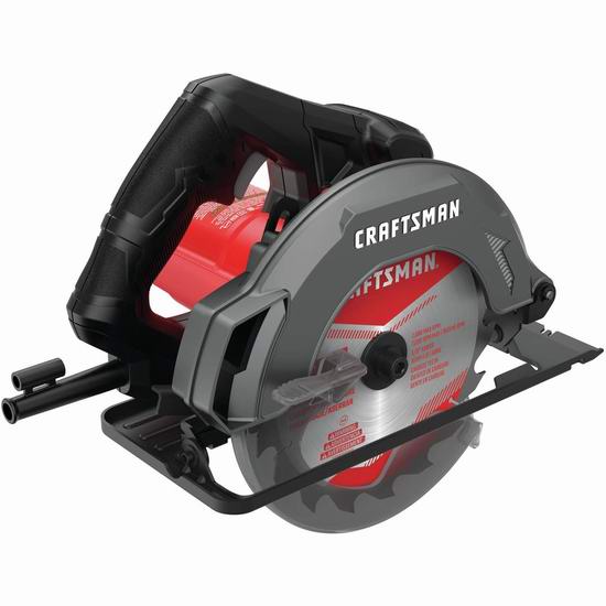  历史最低价！CRAFTSMAN CMES500 7.25英寸 13安培 电动圆锯 49.99加元包邮！