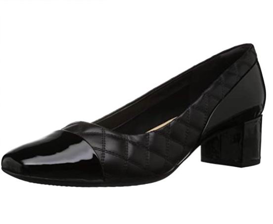  Clarks Tealia Sera 女士粗跟鞋 43.63加元（7.5码）