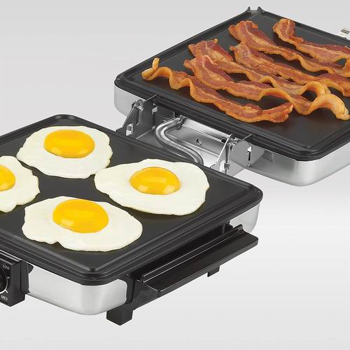  Black+Decker 3合1电热华夫饼器/烧烤机 6.6折 52.47加元，原价 79.99加元，包邮