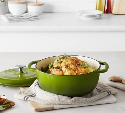  AmazonBasics Enameled搪瓷铸铁锅 4.3夸脱 53.54加元+包邮