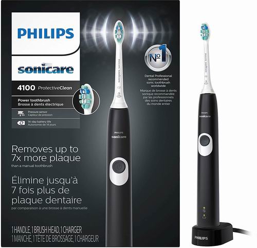  Philips Sonicare 4100 系列 声波震动牙刷 49.96加元包邮！