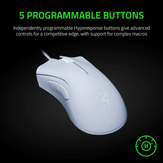  Razer 雷蛇 DeathAdder Essential标准版游戏鼠标4.3折 29.99加元！