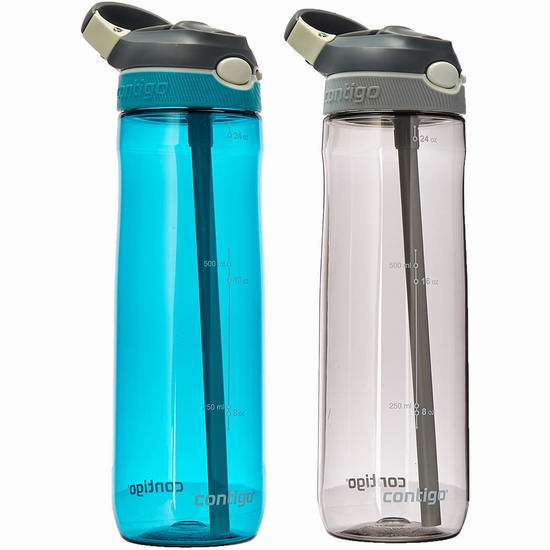  Contigo 康迪克 Autospout 750ml 运动冷饮吸管水杯2件套 22.69加元！