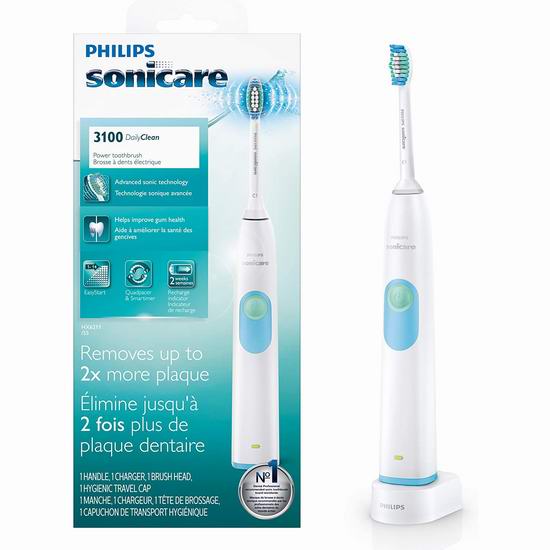  手慢无！Philips 飞利浦 HX6211/55 Sonicare DailyClean 3100 声波电动牙刷 20加元清仓！