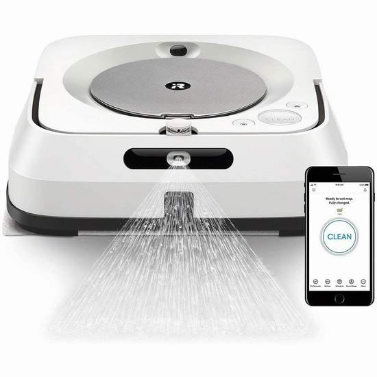  近史低价！iRobot Braava Jet M6 6110 智能擦地拖地机器人6.7折 399.99加元包邮！