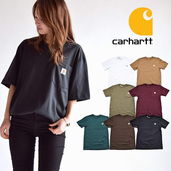  Carhartt K87 Workwear 男女纯棉 舒适好穿 有口袋 短袖T恤 21.74加元！多色可选！