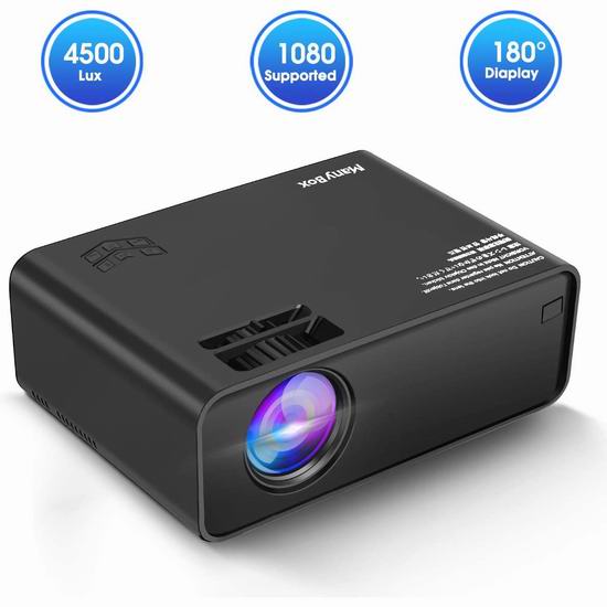  历史新低！Manybox 3500流明 家庭影院LED高清投影仪 94.03加元包邮！