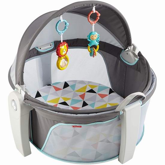  Fisher-Price 费雪 On-The-Go 便携式二合一 婴儿睡眠/玩乐围栏 74.97加元包邮！