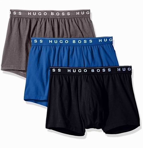  Hugo Boss 男士纯棉平角内裤 3件套 28.46加元，原价 67.68加元