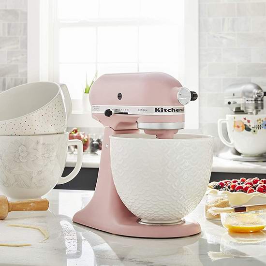  历史最低价！KitchenAid 厨师机专用 5夸脱 精美印花 陶瓷搅拌碗5.8折 69.99加元包邮！3款可选！