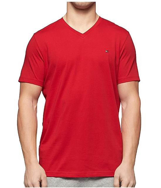  Tommy Hilfiger 男士V领T恤 14.72加元，原价 20.44加元