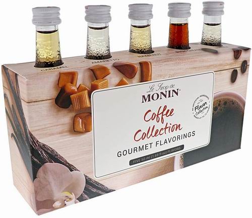  Monin 咖啡伴侣 5种口味 34.98加元 ，在家制作自己喜欢的风味咖啡