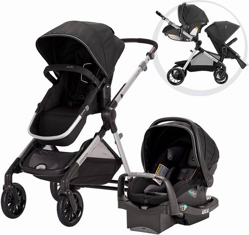  Evenflo Pivot  22模式 单人/双人 高景观婴儿车+提篮套装 494.96加元，原价 599.99加元，包邮