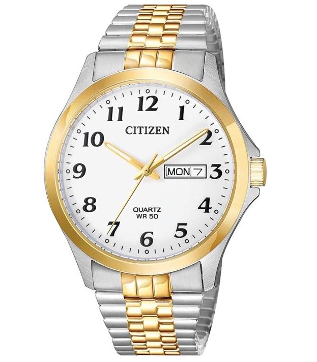  Citizen 男士BF5004-93A石英不锈钢腕表 7.5折 131.99加元，原价 175加元，包邮