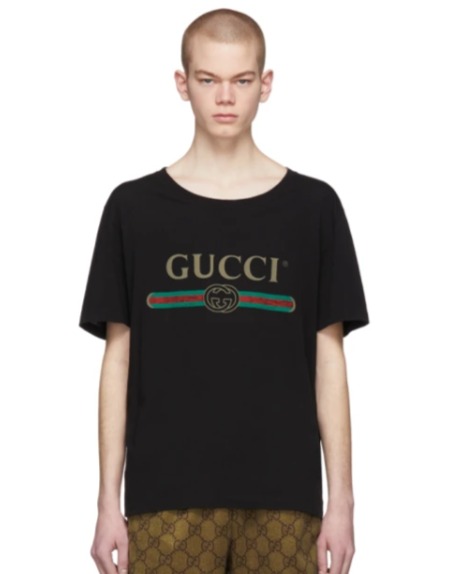  Gucci 男士 Logo 短袖T恤 450加元，官网价 595加元，包邮