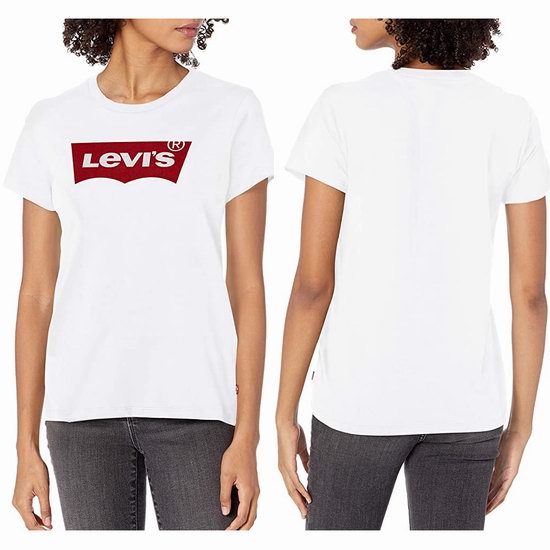  Levi's 李维斯 Perfect 女式经典纯棉短袖T恤5.4折 17.97加元！2色可选！