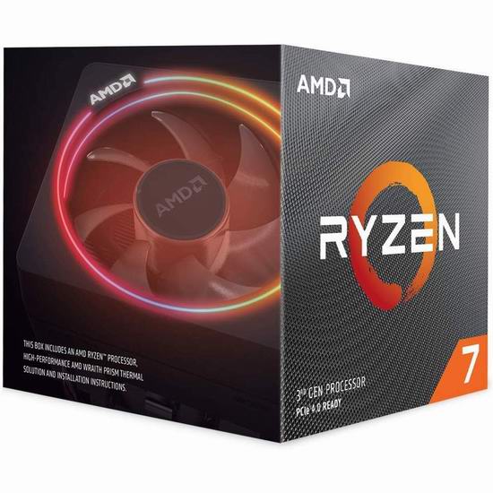  历史新低！AMD Ryzen 锐龙7 3700X 7nm 8核16线程 台式机处理器 329.99加元包邮！