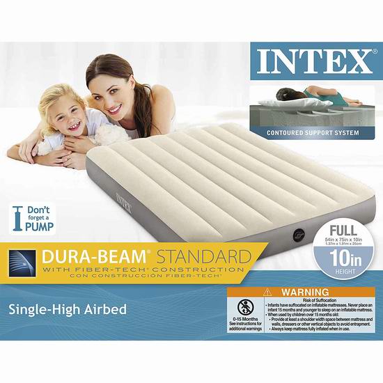  Intex Dura-Beam标准系列 10英寸Full充气床 20.13加元！