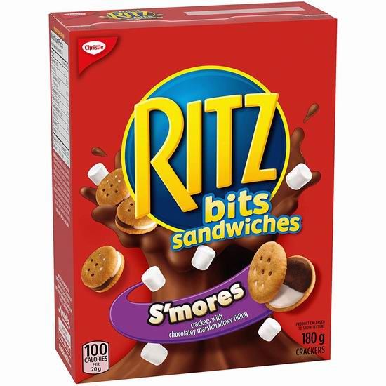  Ritz Bits Sandwiches Smores 夹心饼干（180克）1.99加元