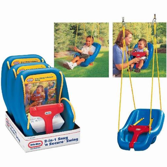  Little Tikes 小泰克 Snug & Secure 二合一婴幼儿秋千6折 29.96加元！