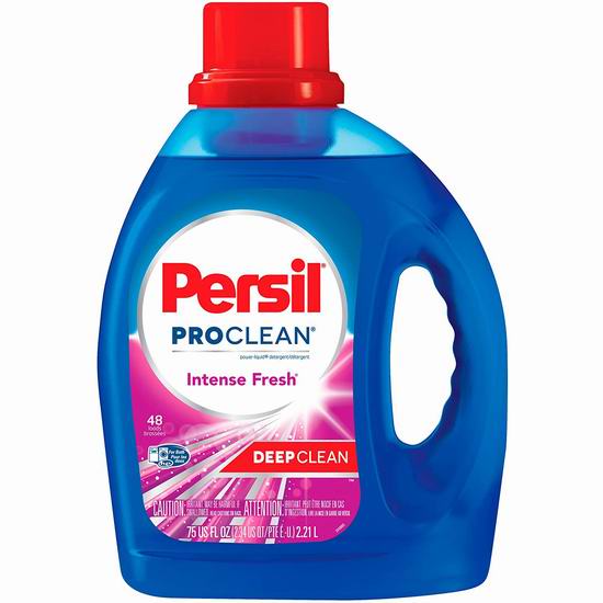  Persil ProClean Power 深层清洁 强效洗衣液（2.21升，48缸） 7.07加元，原价 12.99加元