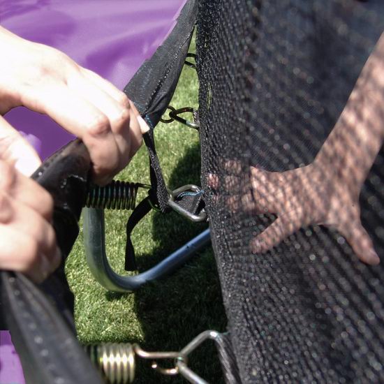 手慢无！Skywalker Trampolines 12英尺 带保护罩 紫色封闭蹦床5折 332.76加元包邮！