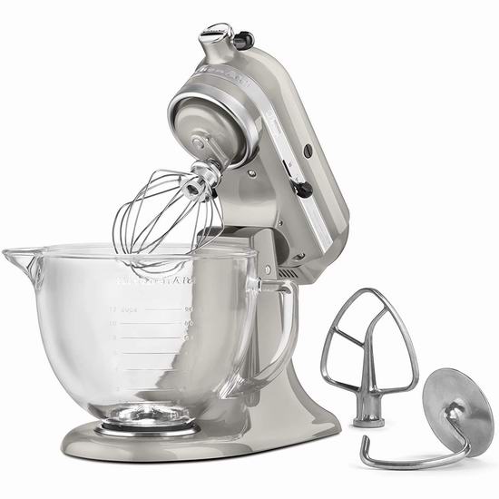  KitchenAid 厨宝 Artisan 名厨系列 KSM155GBAZ 5夸脱多功能厨师机5.2折 329.99加元包邮！