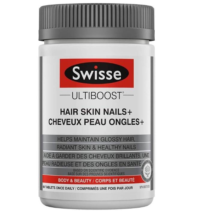  历史最低价！Swisse Ultiboost头发、皮肤、指甲营养补充剂 含胶原蛋白 60粒 11.99加元，原价 24.99加元