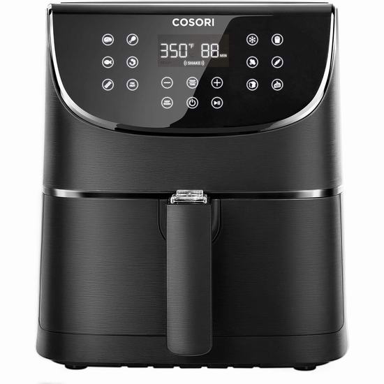  COSORI 5.8夸脱大容量 11合一 智能空气炸锅 129.99加元（原价 160加元）+包邮！
