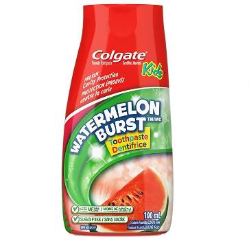  Colgate 高露洁 2合1 儿童啫喱牙膏 西瓜味 2.84加元（shoppers原价 5.79加元）