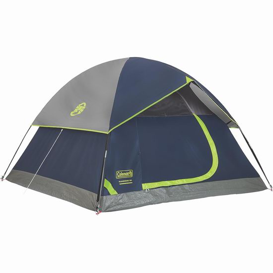  Coleman Sundome 4人 野营帐篷5.6折 89.99加元包邮！