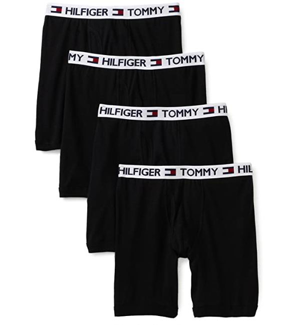  Tommy Hilfiger 男士纯棉平角裤4件套 27.96加元（S码）