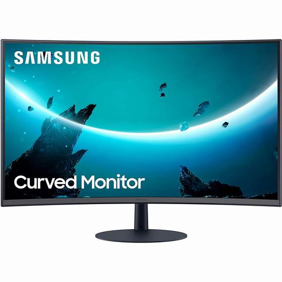  Samsung 三星 T55 24英寸 1080P全高清 AMD Freesync 曲面屏显示器6.4折 179加元包邮！