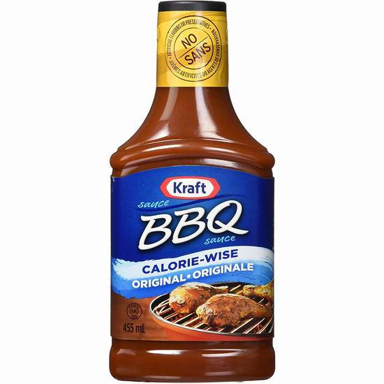  超级白菜！Kraft 卡夫 BBQ 烧烤酱（455ml）1.4折 0.52加元！4款可选！