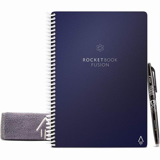  金盒头条：历史新低！Rocketbook Fusion 神奇智能笔记本 38.36加元包邮！2色可选！