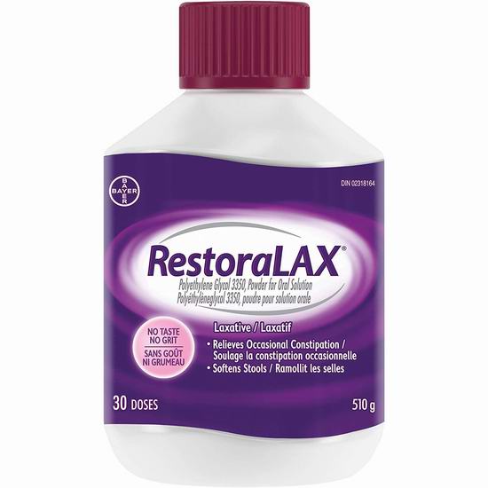  金盒头条：便秘克星！RestoraLAX 通便排毒冲剂（30剂量） 18.61加元！