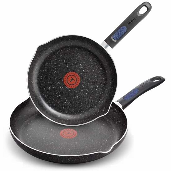  T-fal B292S274 Signature 24+30厘米 红点不粘底煎锅2件套 34.97加元包邮！