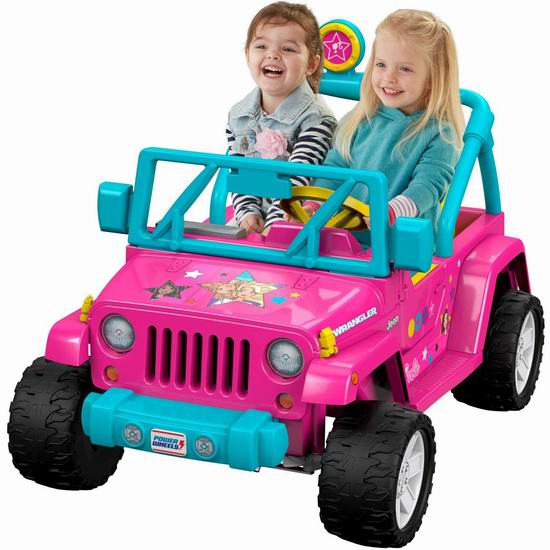  Fisher-Price 费雪 Power Wheels Barbie 儿童双人座越野电动车6.4折 255.65加元包邮！